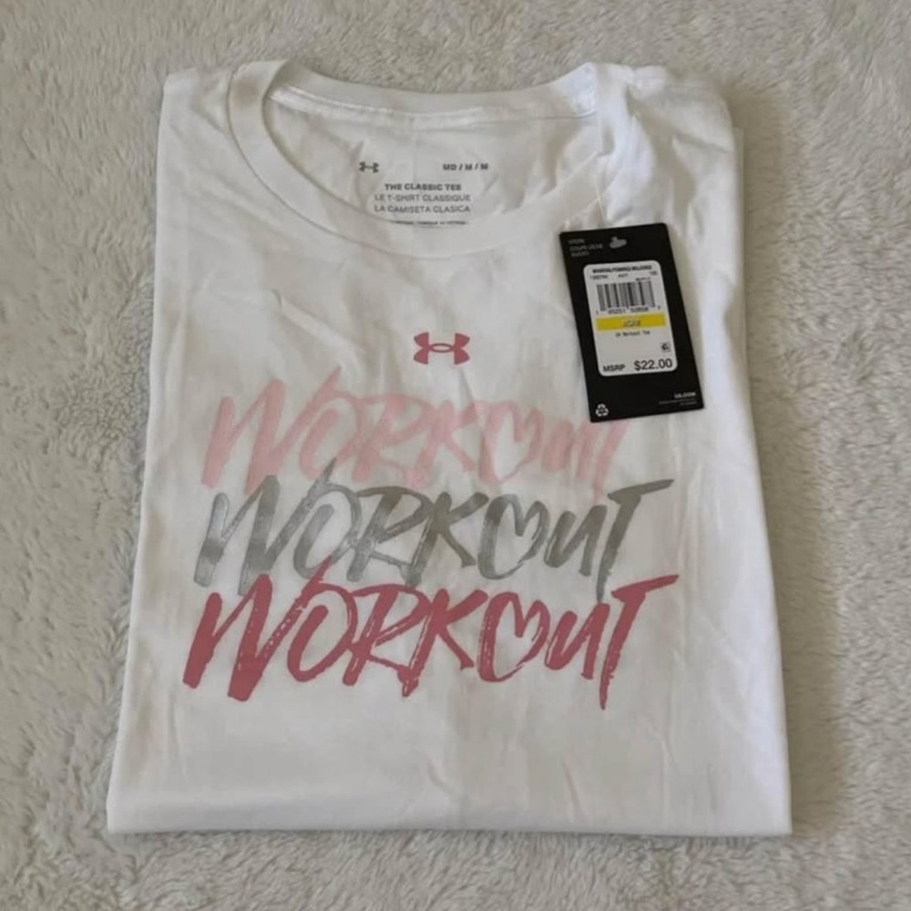 (NWT) The Under Armour Women's Classic White Tee, Medium - Picture 8 of 12